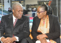 Amissah Arthur with wife Matilda