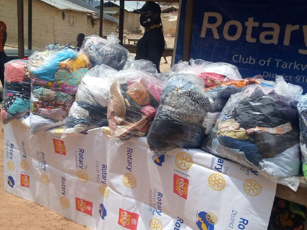 Rotary club of Tarkwa has donated items worth GH