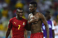 Christian Atsu and  Asamoah Gyan