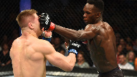 Nigeria UFC champion Israel Adesanya for action