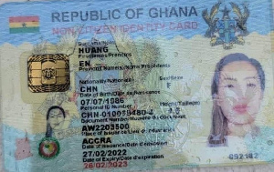 Aisha Huang's Ghana Card