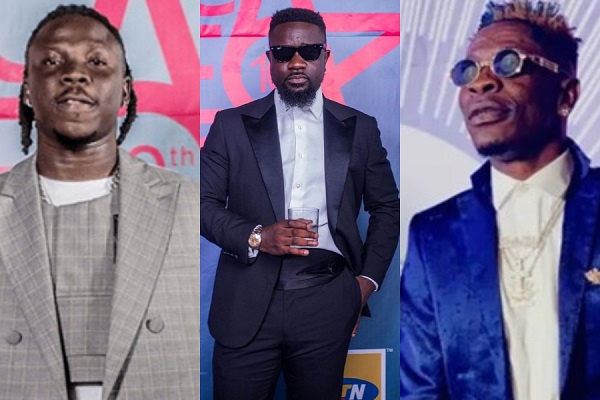 Stonebwoy, Sarkodie and Shatta Wale