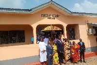 Chief Justice, Kwasi Anin-Yeboah with some chiefs