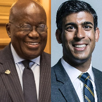 Akufo-Addo and newly elected British Prime Minister, Rishi Sunak