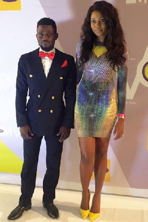 Yvonne Nelson with Bismark The Joke