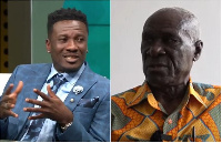 Asamoah Gyan and retired player Kofi Pare