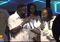 Daddy Lumba and Ofori Amponsah on stage