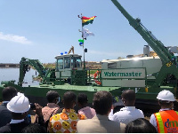 The launch of the amphibious dredgers is part of efforts to make the capital city clean