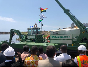 The launch of the amphibious dredgers is part of efforts to make the capital city clean