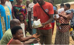 Some individuals and groups in the Guan District soliciting for funds for John Dumelo j