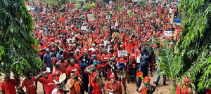 Supporters of the NDC have been protesting over the election results