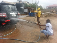 Car washing bay