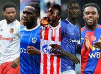 L-R Benjamin Tetteh, Joseph Paintsil, Ossman Bukari, Patric Pfeiffer, Jeffrey Schlupp