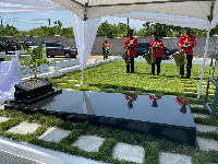 The pitch-black tomb at the new Ghana Armed Forces Cemetery at Burma Camp