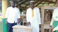 The desk was donated by Mr  Armah Kofi Buah