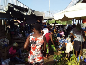 Hundreds have thronged various markets in the capital of Accra to buy among other things, foodstuff