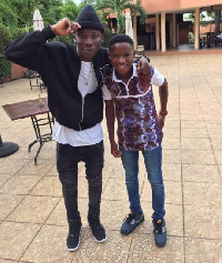 Stonebwoy with Abraham Attah