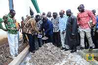 President Nana Addo Dankwa Akufo-Addo at a sod-cutting ceremony