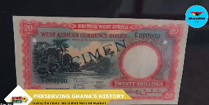 The Ghana cedi has changed through the years