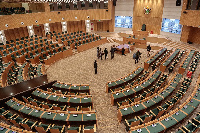 Inside view of the new Zimbabwe Parliament