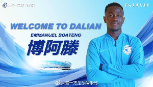 Dalian new signing Emmanuel Boateng