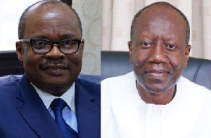 Ernest Addison is the Governor of Bank of Ghana and Ken Ofori-Atta is the Finance Minister