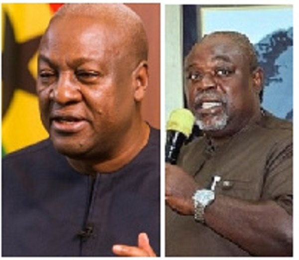 Samuel Koku Anyidoho (right), John Dramani Mahama