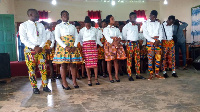 Teacher trainees at College of Education,  kibi in a group picture