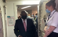 President Ramaphosa boarding the flight enroute to Brussels