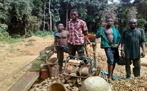 The miners were arrested while mining close to the Prang and Omenatwi rivers