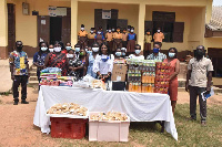 The Barbara Asher Ayisi Foundation has donated quantities of items to Nkubem Basic School