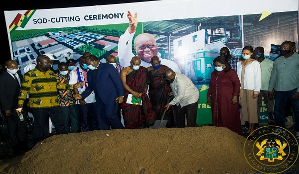 President Nana Addo Dankwa Akufo-Addo at the sod cutting ceremony