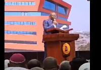 Bawumia speaking at the event