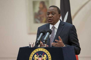 Kenya's President Uhuru Kenyatta has cancelled two high-profile diplomatic events, (PSCU)