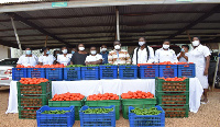 The donated vegetables