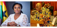 File photo; Madam Charlotte Osei and President Akufo-Addo