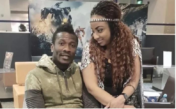 Asamoah Gyan and his wife Gifty Gyan