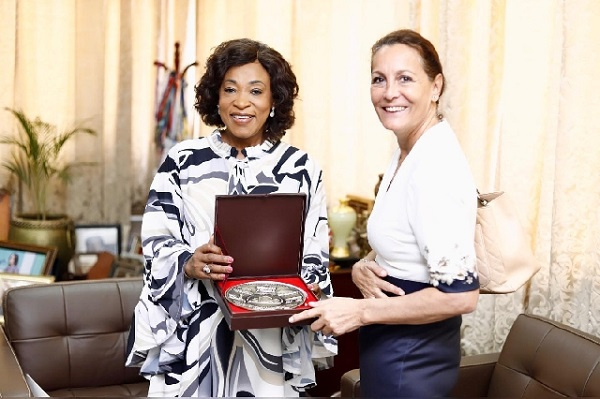 Shirley Ayorkor Botchwey (right) with Anne Sophie Avé