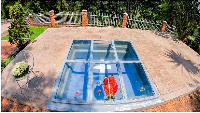 One of the graves where victims of the '94 genocide against the Tutsi are buried