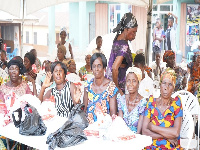 The widows received the donations