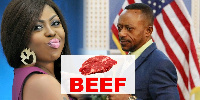 Afia Schwarzenegger and Rev. Owusu Bempah