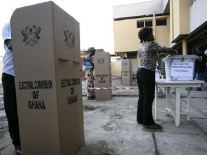 File photo: Voting underway at polling stations