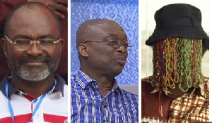 Kennedy Agyapong, MP for Assin Central, Kweku Baako and Anas Aremeyaw Anas