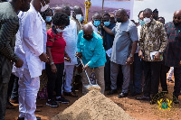 The ceremony was performed at Borteyman in Nungua near Accra