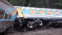 The train was reportedly transporting about 160 passengers when it crashed