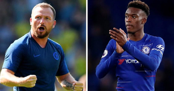 Callum Hudson-Odoi and Jody Morris