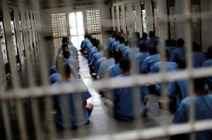 File photo of prisoners in their ward