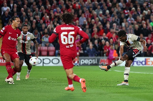 Mohammed Kudus scored a thunderbolt against Liverpool