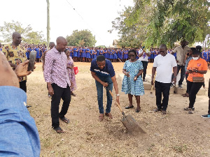 The donation was made towards building a 10-seater washroom facility for the girls’ dormitory