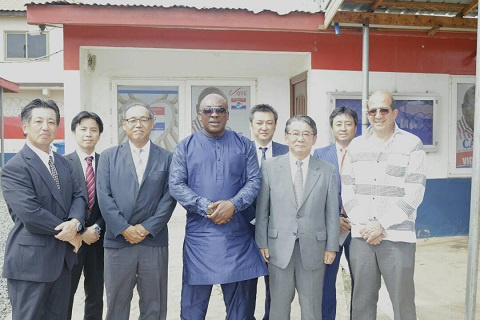 Deputy Minister for Trade, Carlos Kingsley Ahenkorah with management of  JFE Shoji Trades Corporatio